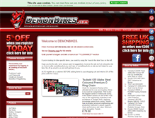 Tablet Screenshot of demonbikes.com